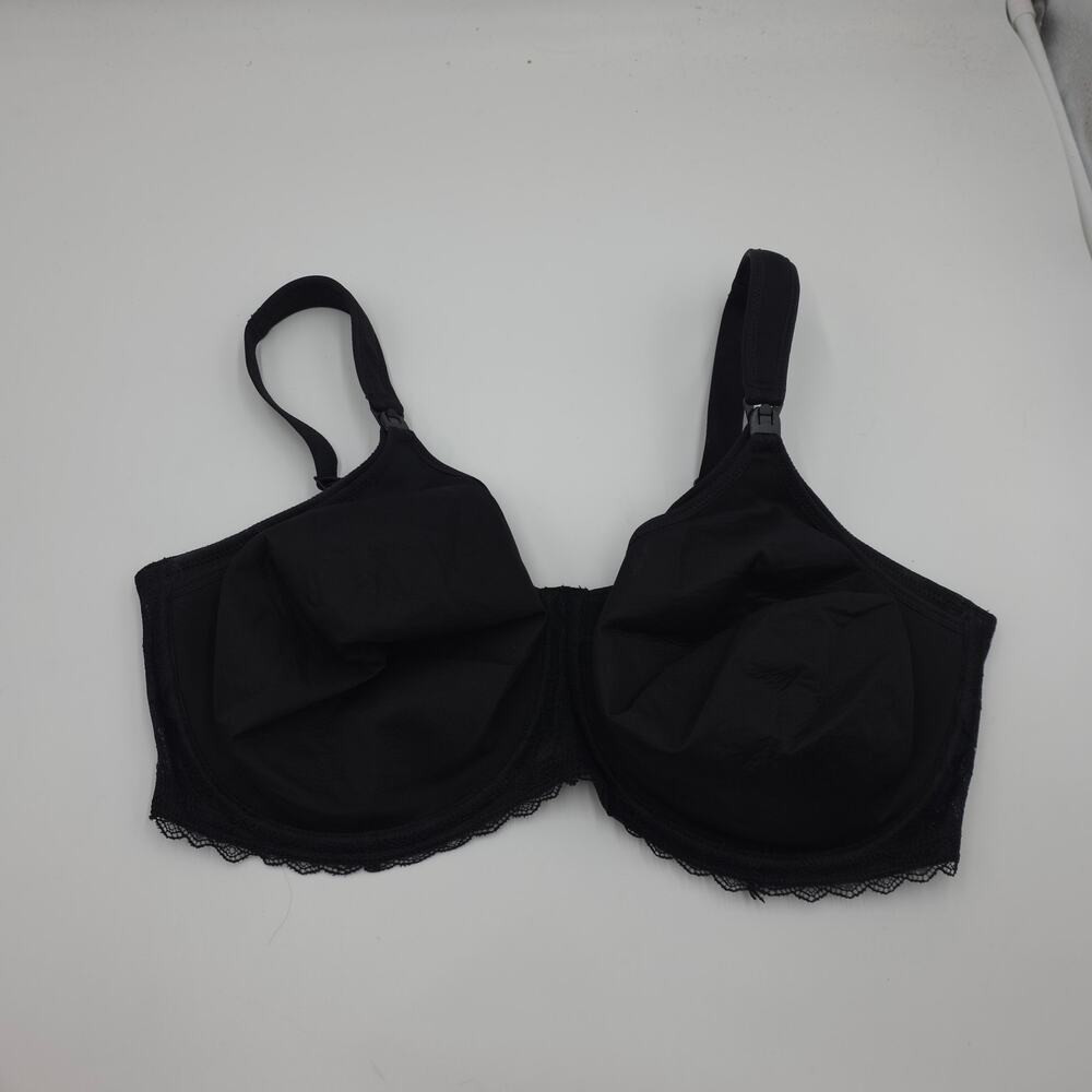Parfait Pearl P6011 Underwire Seamless Minimizer Full Coverage Bra in Black 40I